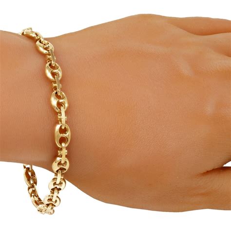 gucci bracelet chain|14k gold gucci link bracelet.